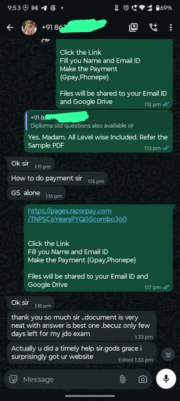 WhatsApp Review Candidate Feedback 01