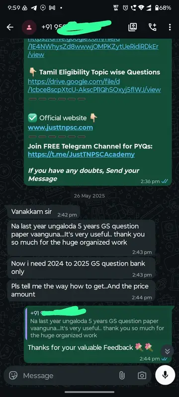 WhatsApp Review Candidate Feedback 05