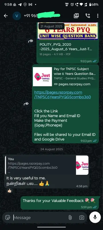 WhatsApp Review Candidate Feedback 06