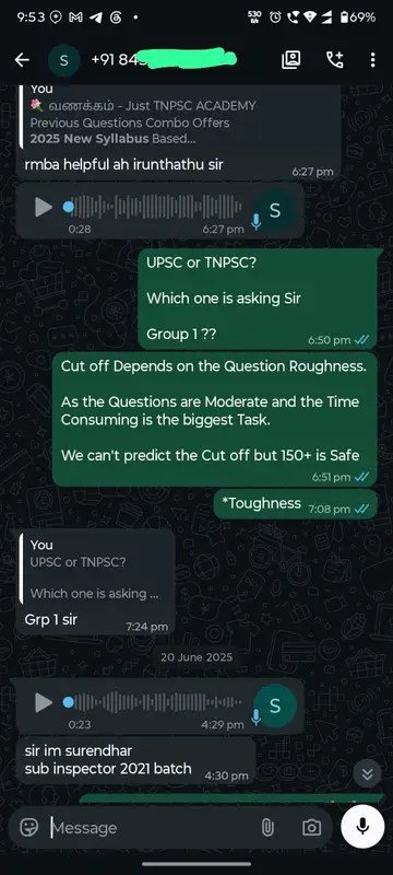 WhatsApp Review Candidate Feedback 08