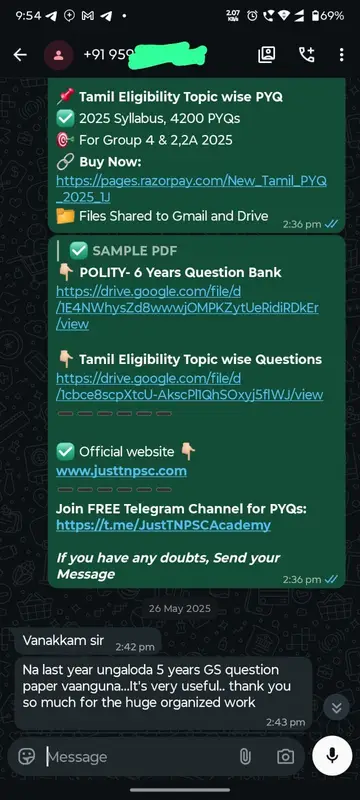 WhatsApp Review Candidate Feedback 09