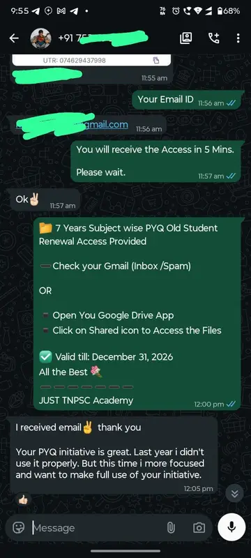 WhatsApp Review Candidate Feedback 12